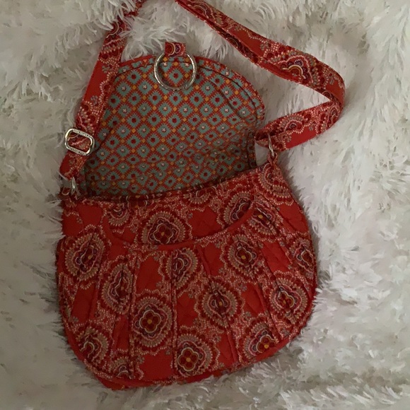 Vera Bradley Paprika Orange cross body purse NWOT - Picture 5 of 9